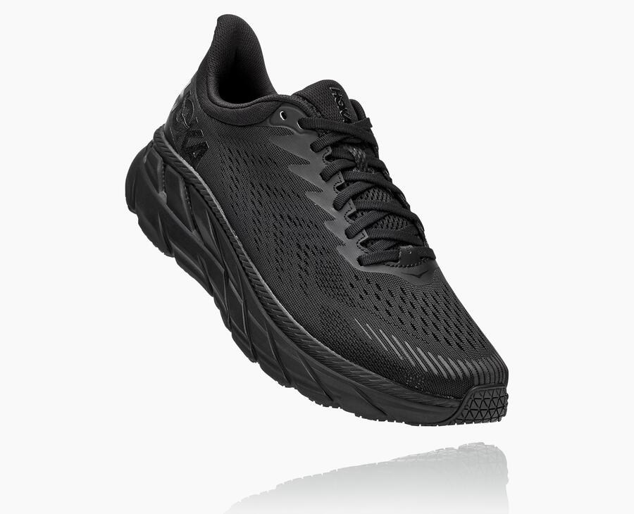 Tenis Hoka One One Hombre Negros - Clifton 7 - QHJB76281